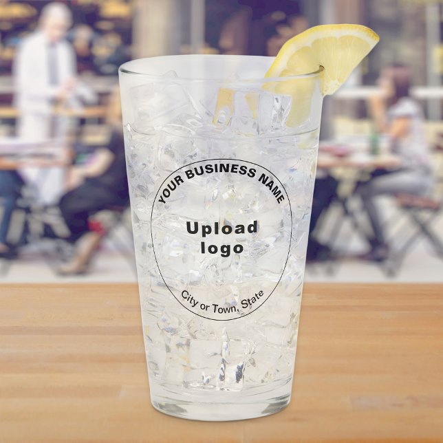 Round Shape Business Brand on Glass Cup (Build brand name awareness. Round shape business brand on glass cup.)