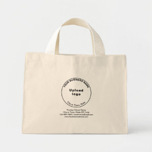 Round Shape Business Brand on Small Size Tote Bag