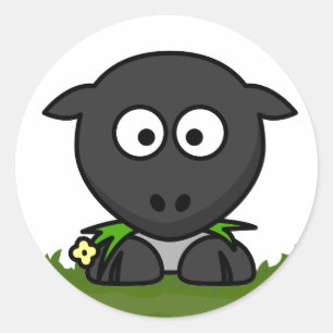 Round Sheep Classic Round Sticker