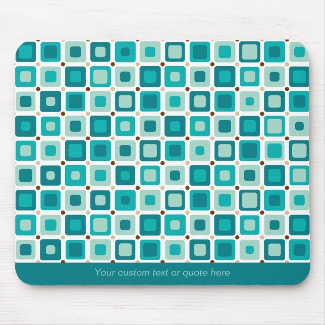 Round Square Pattern Mousepad (Front)