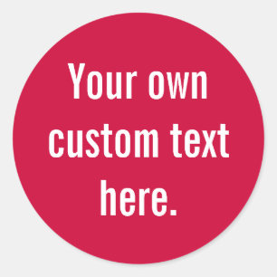 Round sticker