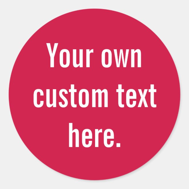 Round sticker (Front)