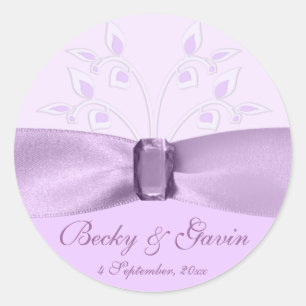 Round Sticker Lavender Lane