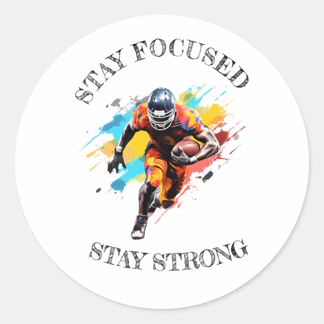 round sticker NFL motivation (Front)
