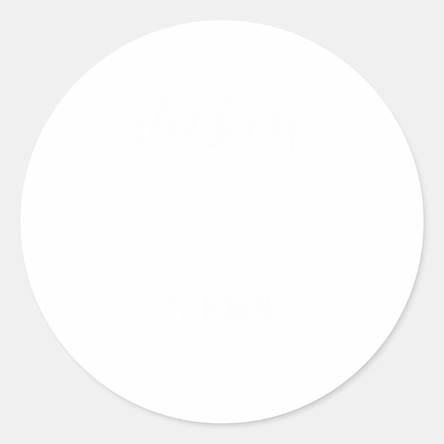 Round Stickers | Custom | Durable | Modern | Gift (Front)