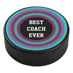 Round Stripes Frame 04 + your backgr. & ideas Hockey Puck
