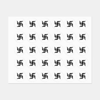 Round Swasthik  Stickers 