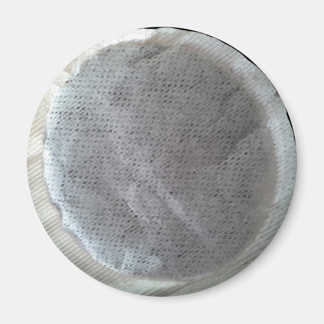 Round Teabag Novelty Fridge Magnet (Front)