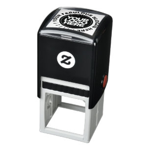 Round text Custom Rubber Stamp Self-inking