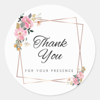 Round Thank You Sticker