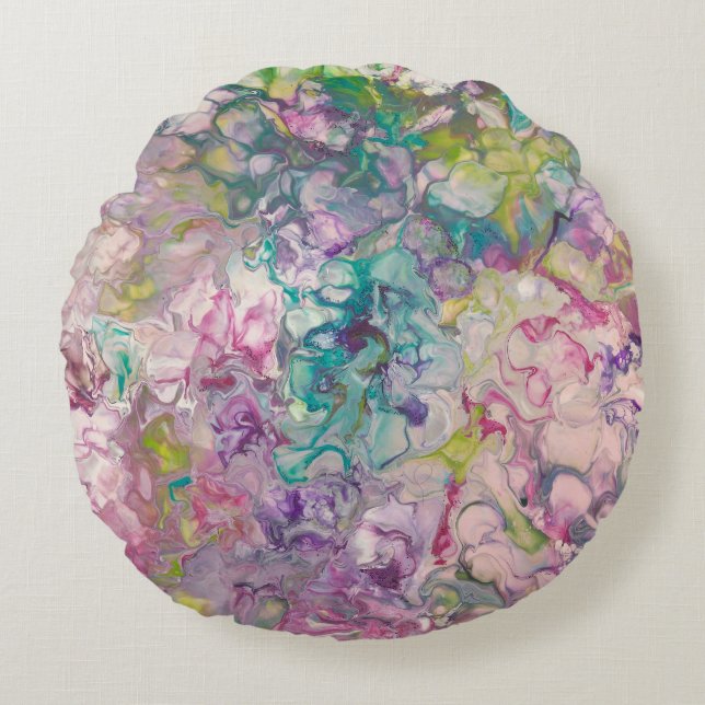 Round Throw Pillow (Front)