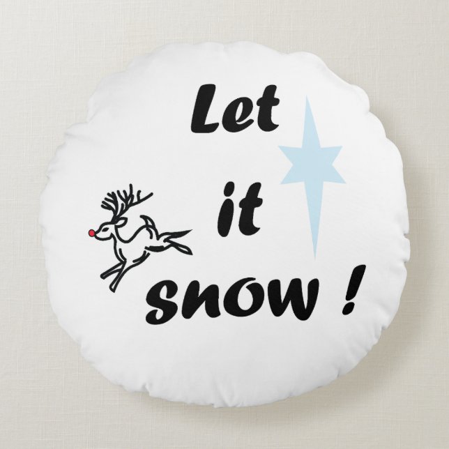 Round Throw Pillow (Front)