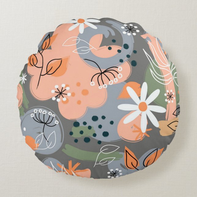 Round Throw Pillow (16") (Front)