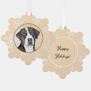 round tree decoration card