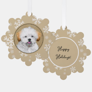 round tree decoration card