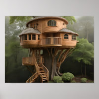 Round tree house