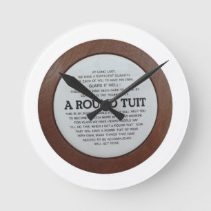 Round Tuit Clock