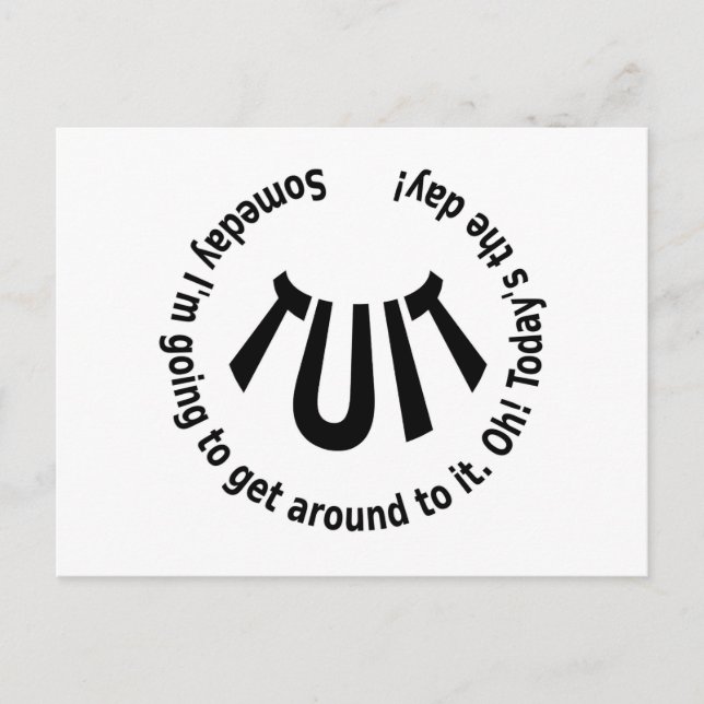 Round TUIT  Postcard (Front)