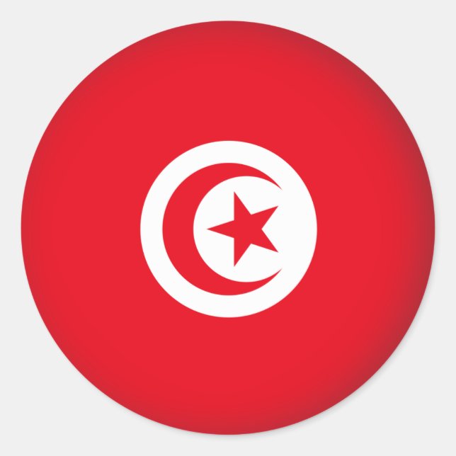 Round Tunisia Classic Round Sticker (Front)