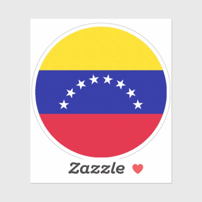Round Venezuelan Flag (Sheet)
