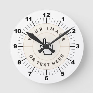 Round Wall Clock 8" - Custom (add image/text)