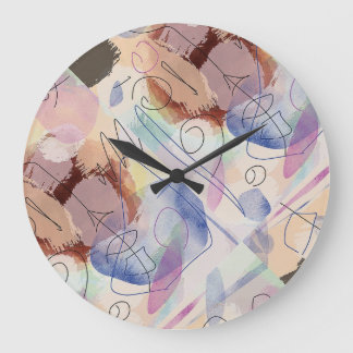 Round Wall Clock, Original Artwork! Large Clock