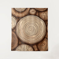 Round Wood Tree Logs Wooden Woodland Forest 