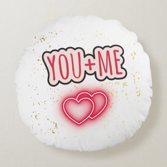 Round You + Me Cushion (Front)