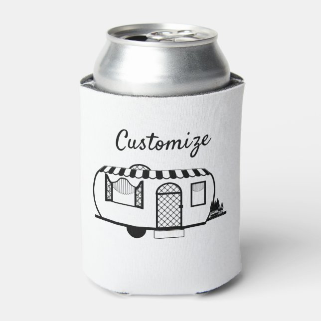 Rounded Caravan Trailer Thunder_Cove Can Cooler (Can Front)