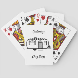 Rounded Caravan Trailer Thunder_Cove Playing Cards