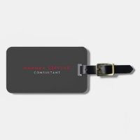 Rounded Corner Black Grey Red Professional Modern