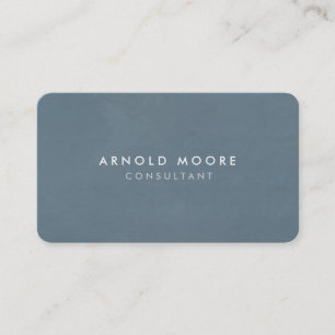 Rounded Corner Blue Grey Professional Modern Business Card