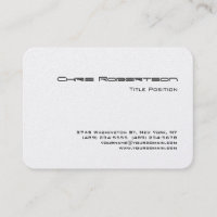 Rounded Corner Chubby Business Card