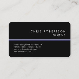Rounded Corner Pattern Black Trendy Business Card