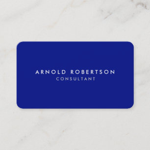 Rounded Corner Phthalo Blue Professional Minimal Business Card