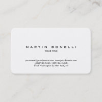 Rounded Corner Plain Professional Business Card