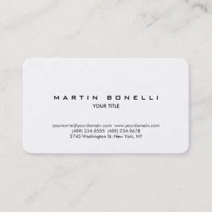 Rounded Corner Plain Professional Business Card