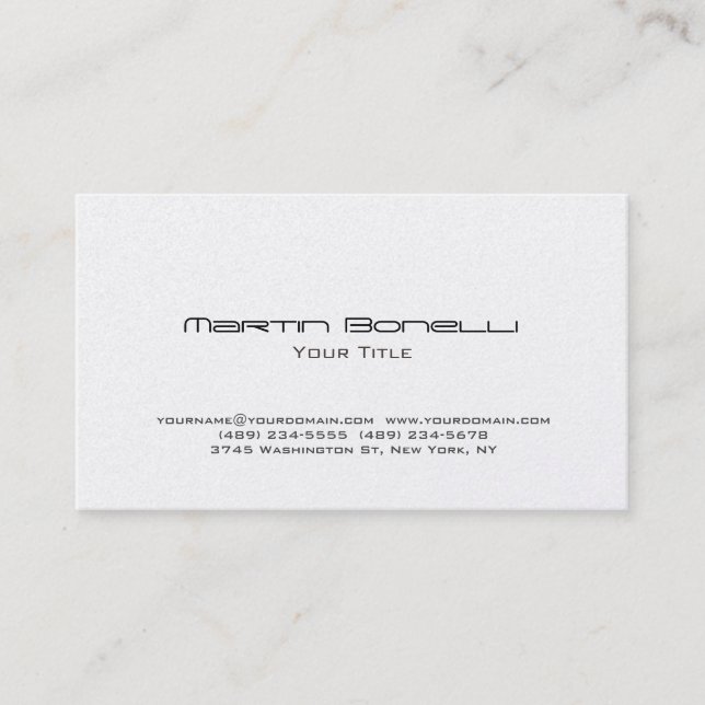 Rounded Corner Simple Trendy Business Card (Front)