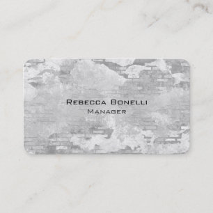 Rounded Corner Stone Wall Unique Business Card