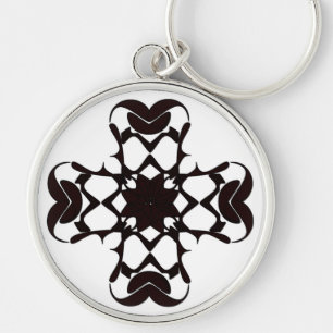 ROUNDED CROSS KEY RING