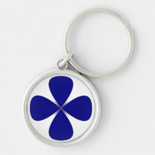 ROUNDED CROSS KEY RING