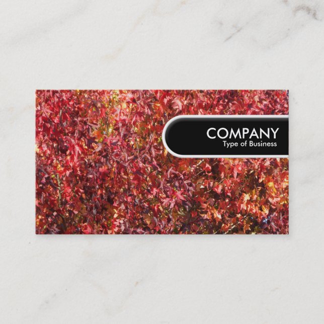 Rounded Edge Tag - Autumn Leaves (Front)