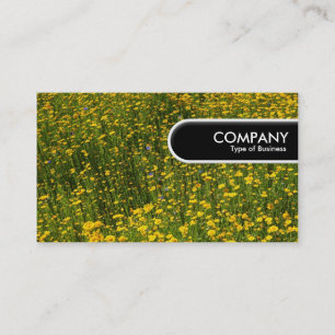 Rounded Edge Tag - Bed of Yellow Daisies