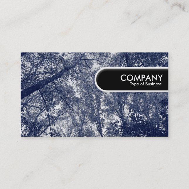 Rounded Edge Tag - Blue Autumn (Front)