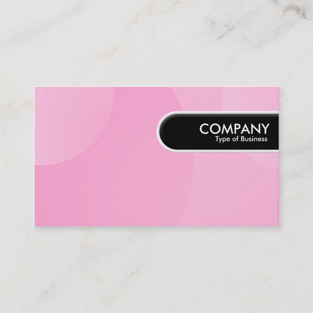 Rounded Edge Tag - Bubble Cloud Pink (Front)