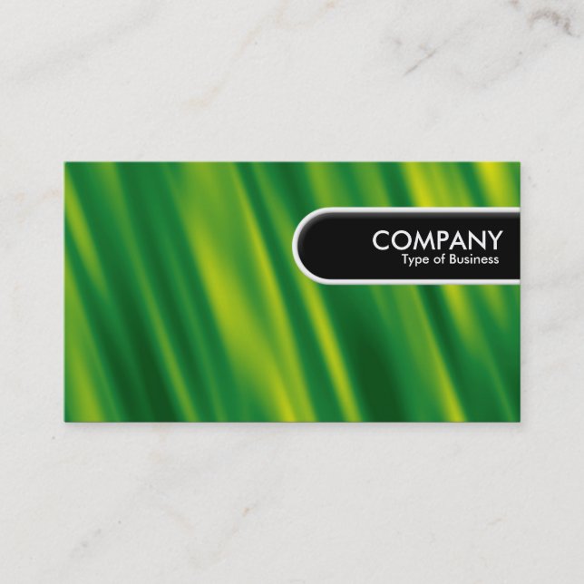 Rounded Edge Tag - Cascading Green (Front)