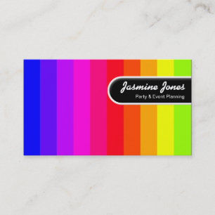 Rounded Edge Tag - Colour Bars
