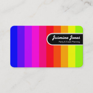 Rounded Edge Tag - Colour Bars (Round Corners)