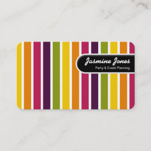 Rounded Edge Tag - Colour Stripes 03 (Round Cnrs)