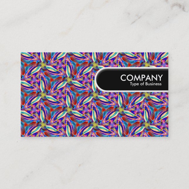 Rounded Edge Tag - Colourful Geometric 04 (Front)